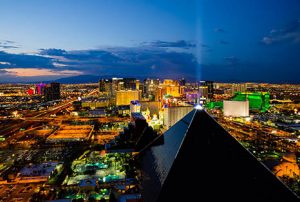 Las Vegas NV Cityscape At Night